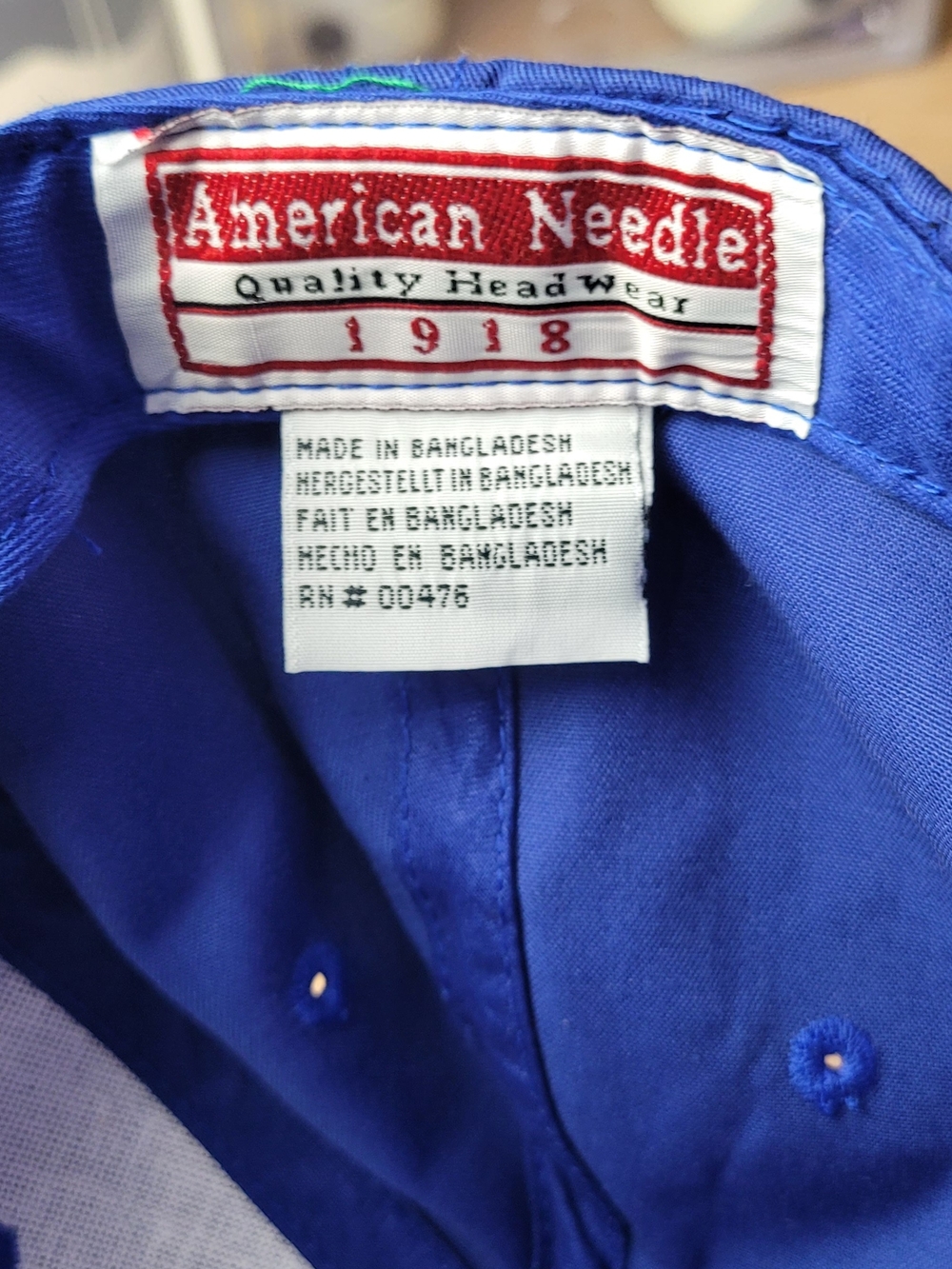 American Needle Mets Royal Blue Snapback Cap with Red Label - Picture 7 of 8